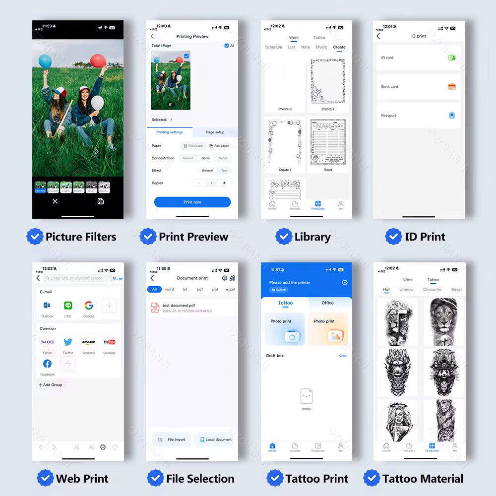 PrintEase Pro™ – Smart A4 Bluetooth Printer for Work & Travel