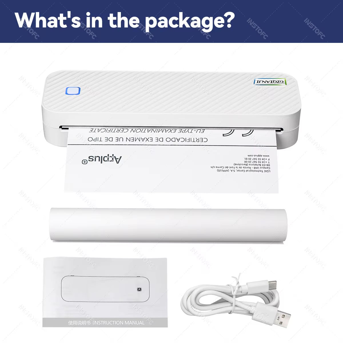 PrintEase Pro™ – Smart A4 Bluetooth Printer for Work & Travel