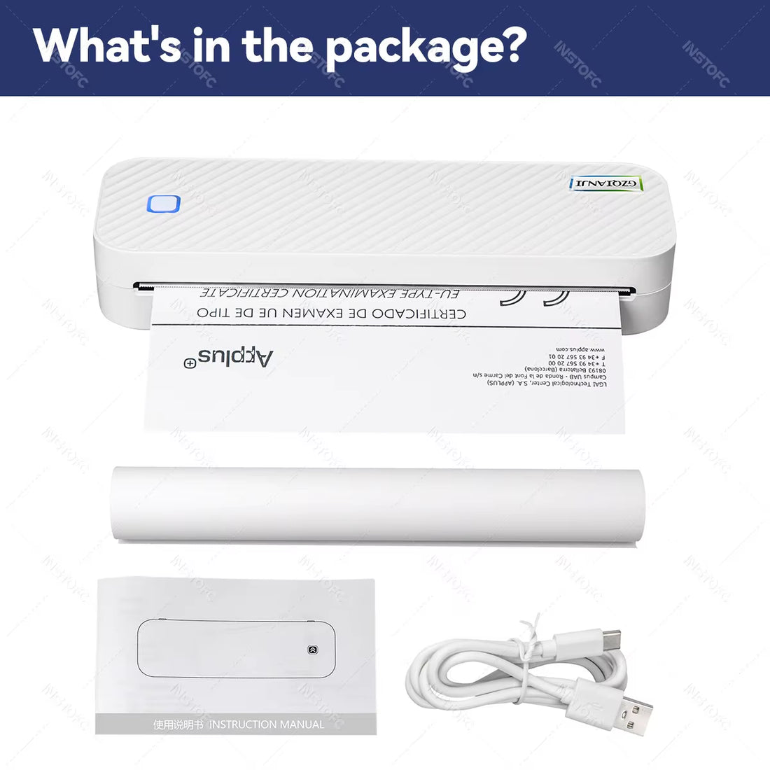 PrintEase Pro™ – Smart A4 Bluetooth Printer for Work & Travel