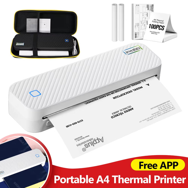 PrintEase Pro™ – Smart A4 Bluetooth Printer for Work & Travel