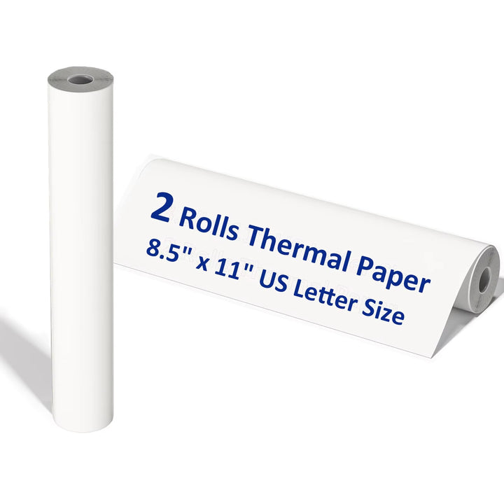 A4 Printing Paper Roll Thermal Printer Paper 8.5 X 11 Inch Us Letter Paper Size for M08F M832 Portable Printer