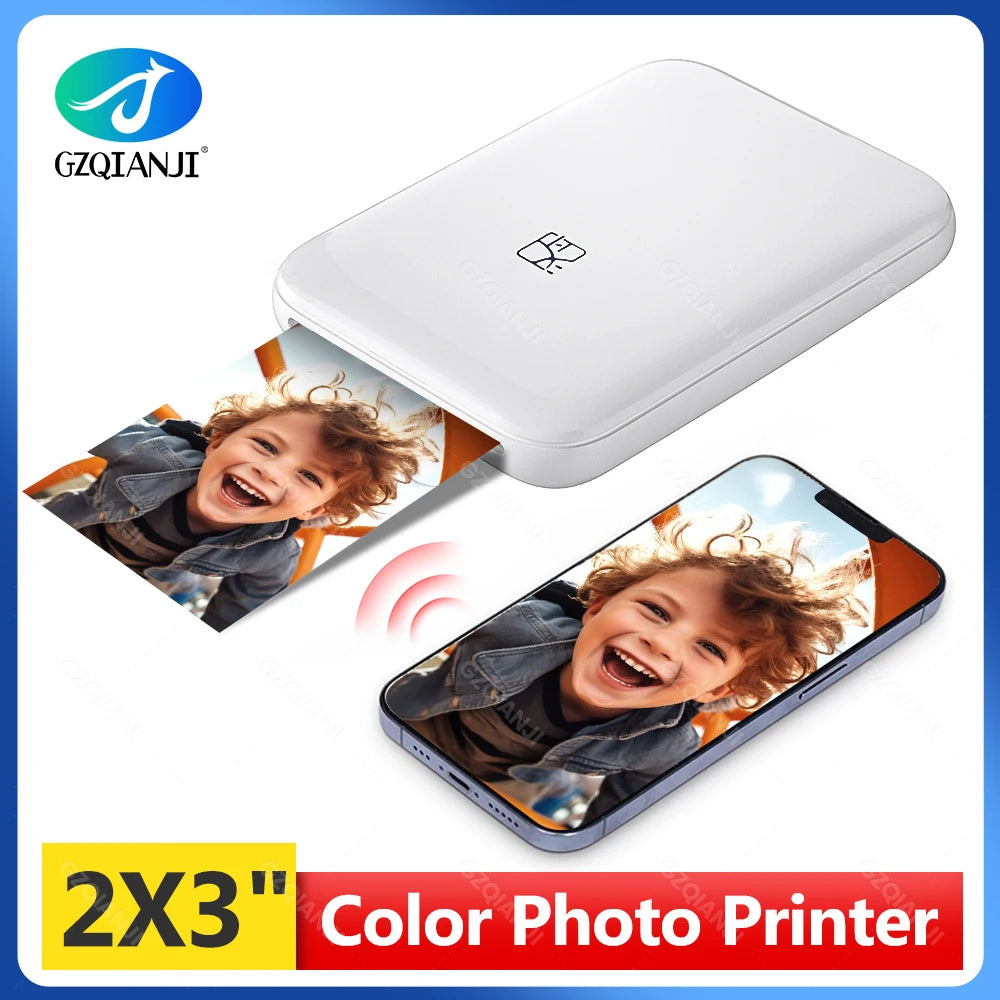 HPRT MT53 Wireless Mini Pocket Photo Printer - Print 2x3 Inch Color Photos Anytime, Anywhere!
