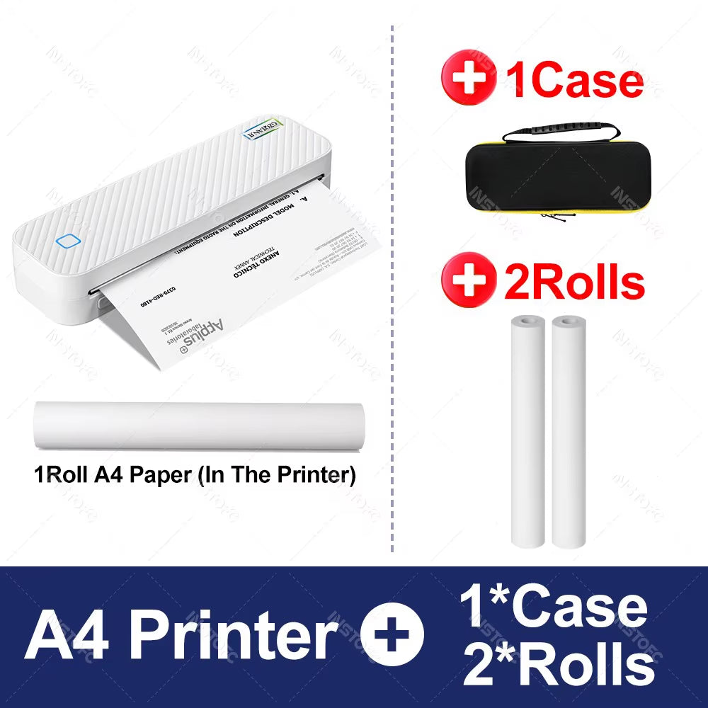PrintEase Pro™ – Smart A4 Bluetooth Printer for Work & Travel