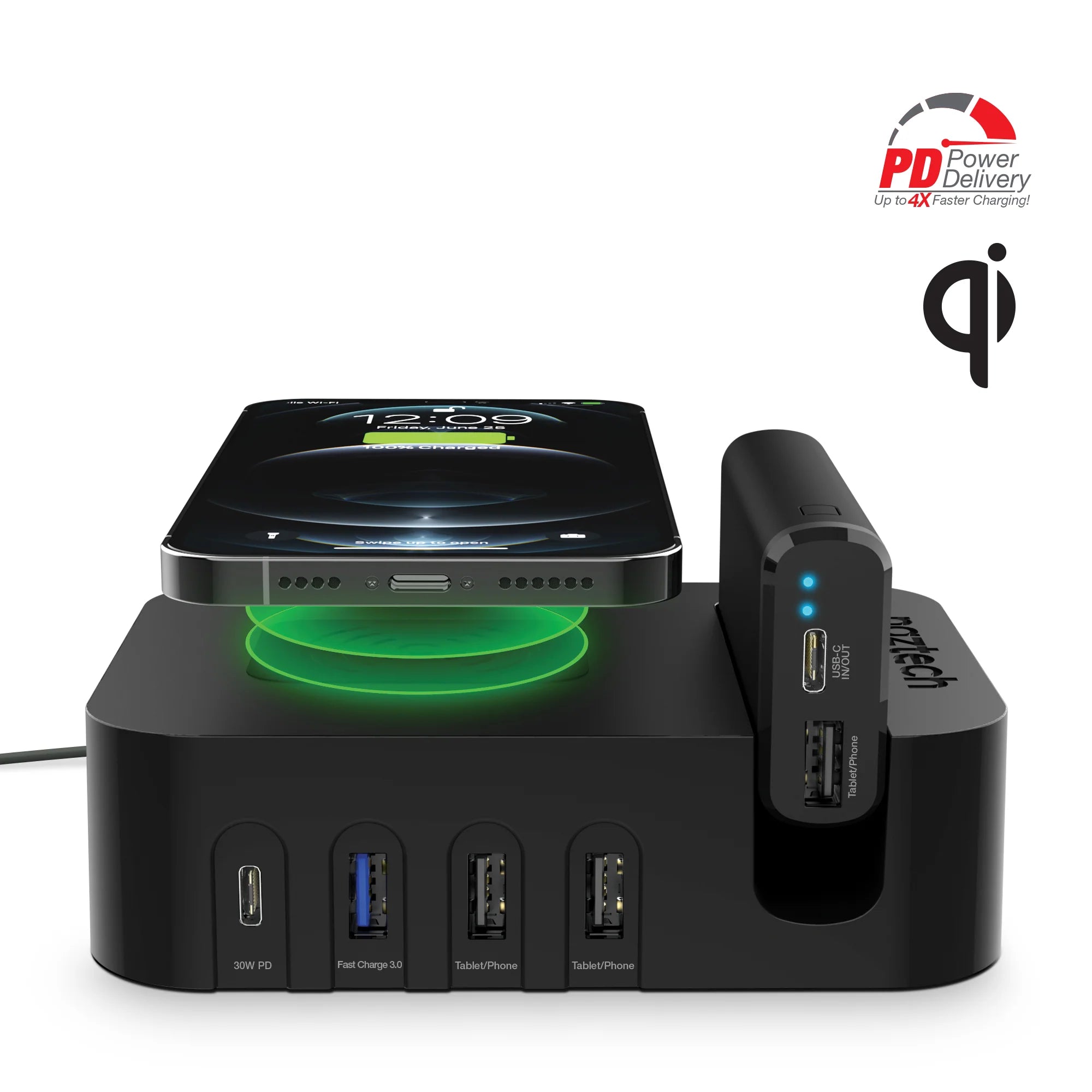 Naztech Ultimate Charging Station Pro to Charge 7 Devices Simultaneously